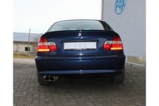 FOX Sportauspuff BMW 3er E46 Limo Touring Coupe Cabrio 330d 330xd 2x76mm scharf