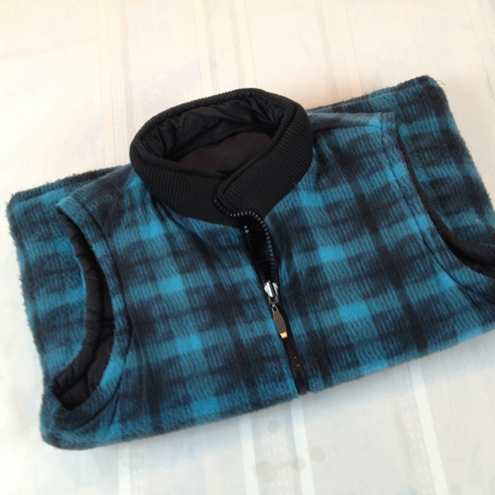 CLIMATE CONCEPTS Full Zip Mock Neck Reversible Pl… - image 8