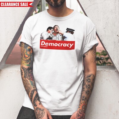 This is Democracy Manifest T-Shirt Printed Succulent Chinese Meal Hand Tee Top