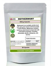Motherwort Capsules (Leonurus cardiaca) 100% Pure ( No additives No