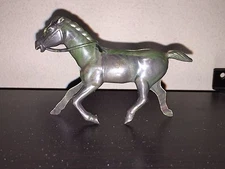 60mm REL Western Horse in Mottled Dark Gray Hard Plastic
