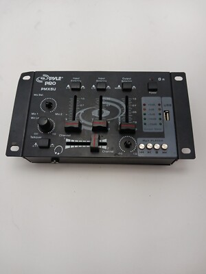 Pyle PMX5U DJ Mixer (No Power Cord) -USED- Tested