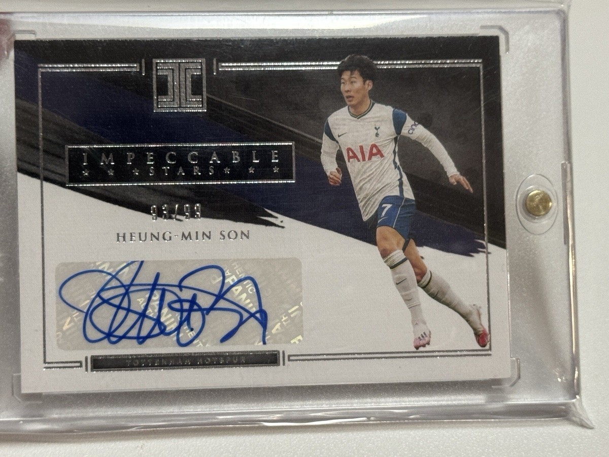 Heung-Min Son 2020-21 Panini Prizm Premier League Soccer Autograph