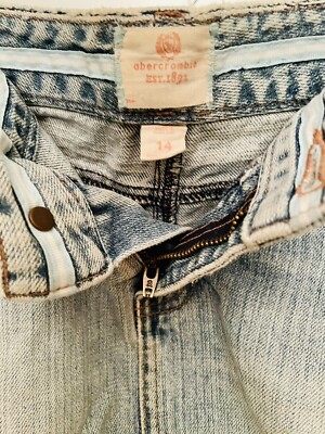 Vintage Abercrombie & Fitch Classic Denim Skirt Girls Size