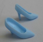 Barbie Doll Cinderella Shoe LIGHT BLUE High Heel Pump Disney Store Princess Excl — photo 5