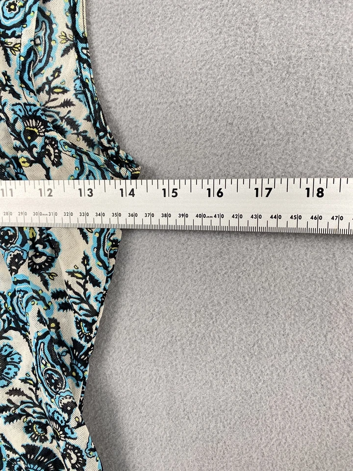 Camisa The Limited para mujer S Top sin mangas con botones bronceado transparente negra azul cachemira Foto 2 de 4