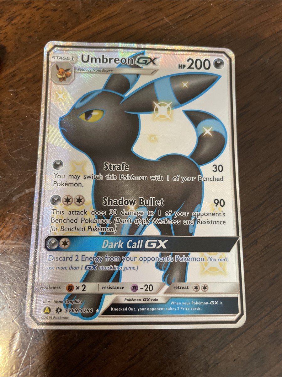 Umbreon Umbreon Cosmos Holo SWIRL Black Star Promo card SWSH129
