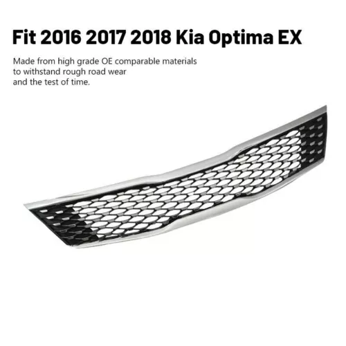 For 2016-2018 Kia Optima EX Front Upper Lower Grille + Bumper Bracket Left&Right - Picture 2 of 15