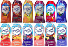 8 BOTTLES VARIETY Crystal Light Liquid WATER FLAVOR Drink Mix TROPICAL COCONUT