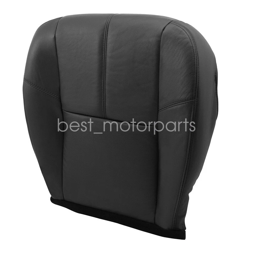 Driver Bottom & Top Seat Cover Black For 07-14 Chevy Silverado 1500 2500HD - Image 2 of 4