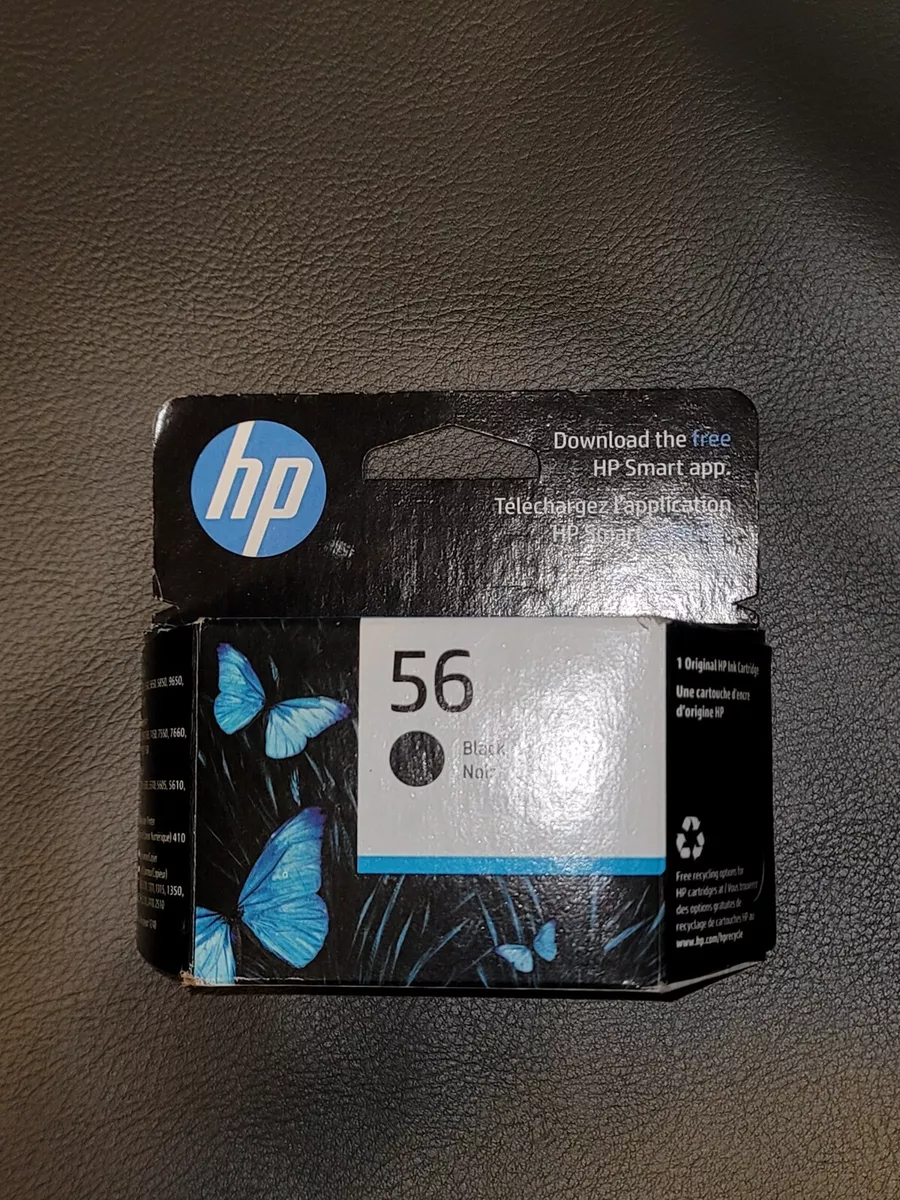 HP 56 Black Ink Cartridge EXP Jun 2024 Sealed NEW