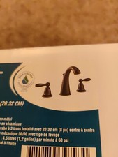 Proflo 8" Widespread Lavatory Faucet, Oil Rubbed Bronze Drain Assembly