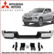 REPLACEMENT SILVER REAR BUMPER STEP FOR MITSUBISHI L200 TRITON SERIES 5 2015-19