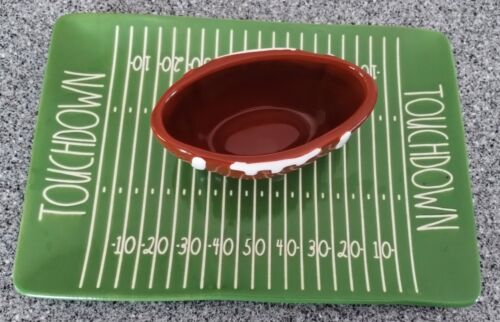Rae Dunn Artisan Collection Fußball Dip Servierteller von Magenta - Bild 2 von 3