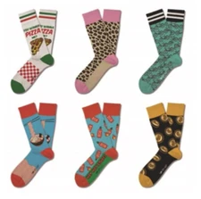 Two Left Feet Printed Adult Sock, Small Feet