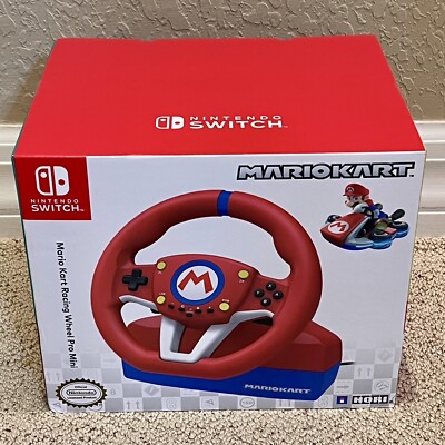 Hori Mario Kart Racing Wheel Pro Mini for Nintendo Switch (NSW-204U) -Brand New!