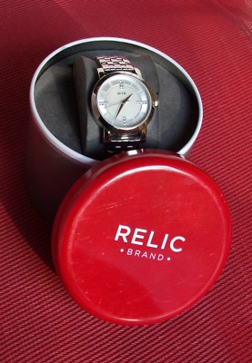 RELIC BY FOSSIL SILVER-TONE WATER RESISTANT WATCH