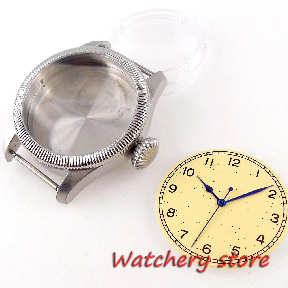 39mm Tandorio Sapphire Glass Watch Case 33.5mm Dial For NH35 NH35A 