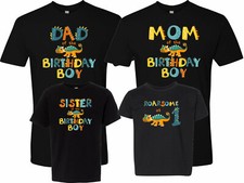 Roarsome at 1 Dinosaur T-Shirt 1st Birthday Shirt Family Birthday Tshirts