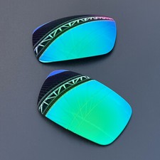 Green POLARIZED Replacement Lenses for Oakley Crankshaft OO9239 Sunglasses 60mm