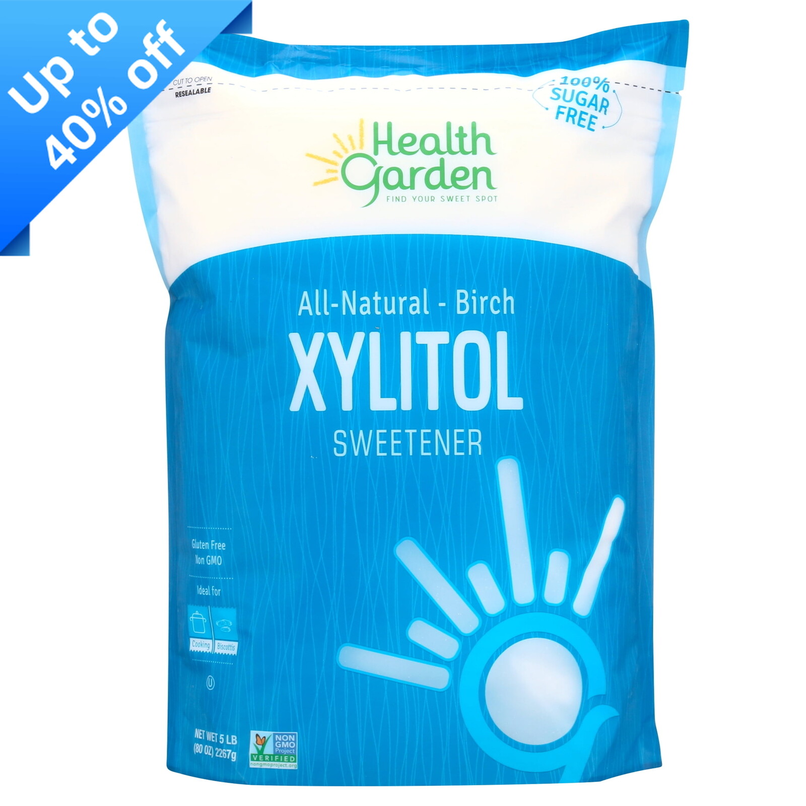 Health Garden Xylitol Sweetener, 5 Lb