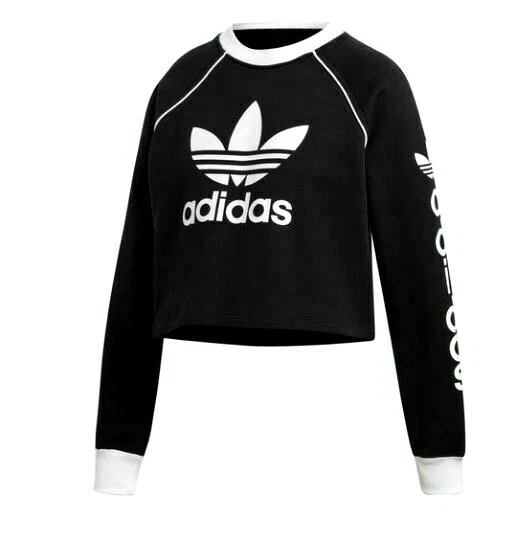 eiland spanning domineren Adidas Originals Winter Ease Cropped Sweater Cotton Black Women&#039;s XS  DH4714 | eBay