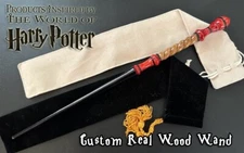 Custom REAL WOODEN Magic Wand 15", Hogwarts Gryffindor, RARE, Wizardry World HP