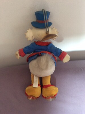 Rarissimo pupazzo in gomma Disney Zio Paperone Con Ventose anni 70