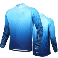 WEST BIKING Quick Dry Pro Cycling Sports Jacket Long SleeveGradient Coat Jersey