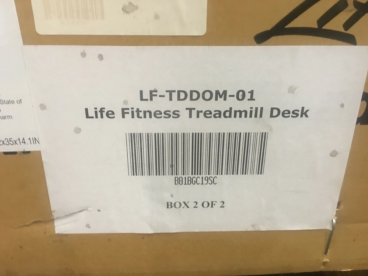 Life Fitness Treadmill Desk DK Wood Grain LF TDTOP DOM 0101 TOP DESK ONLY New