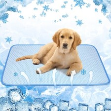 ULIGOTA Dog Cooling Mat Breathable Cooling Pad for Dog Cats Washable Pet Cool...