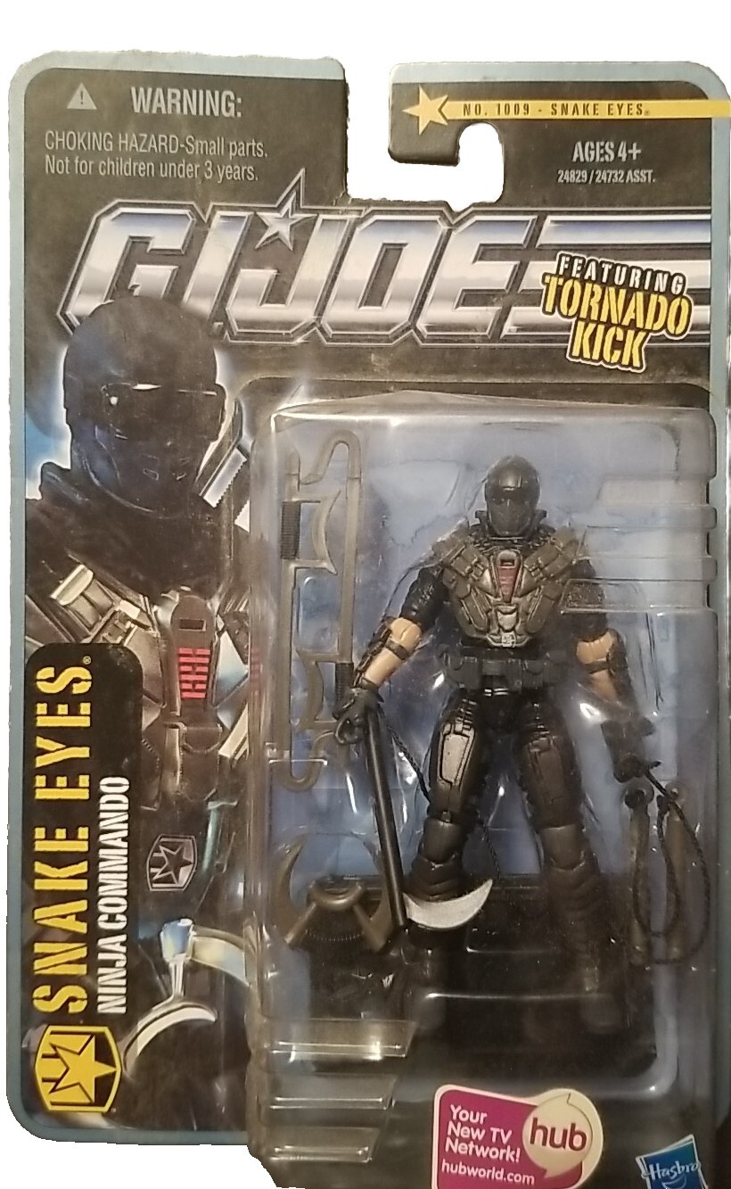2010 GI JOE lot Snake Eyes Ninja Commando/2011 Retaliation figures Storm Shadow