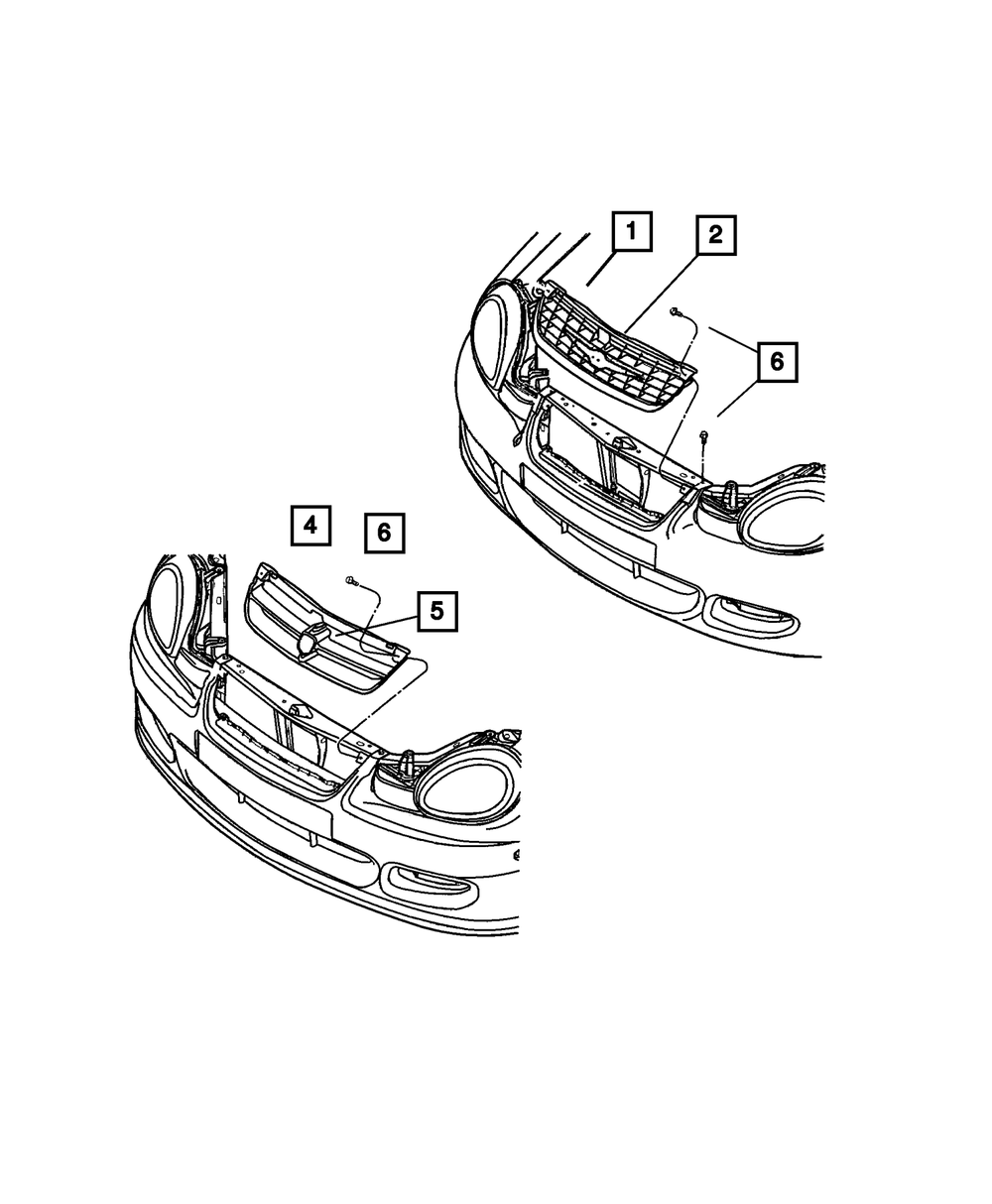 Genuine Mopar Radiator Grille 5114161AA