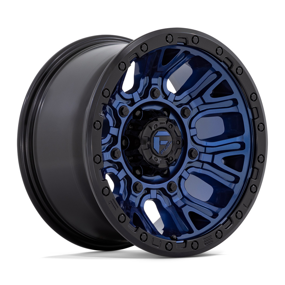 Image of 20 Inch Blue Black Wheels Rims Ford F150 Truck 20x9 1mm 6x135 Lug Fuel D827