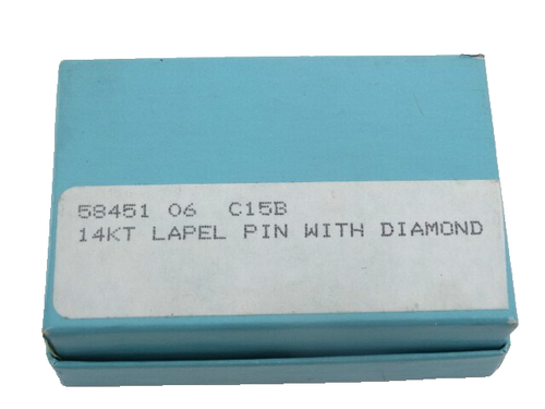 Authentic TIFFANY for CHANEL 14K Gold & Diamond CC Logo Lapel Pin, Original Box - Picture 4 of 4