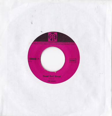 The Kinks -Dead End Street / Big Black Smoke- 7'' 45 Pye Records (HT 300040 P)