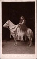 COVENTRY PAGEANT England Postcard "LA MILO AS LADY GODIVA" Rotary Photo 4080 B