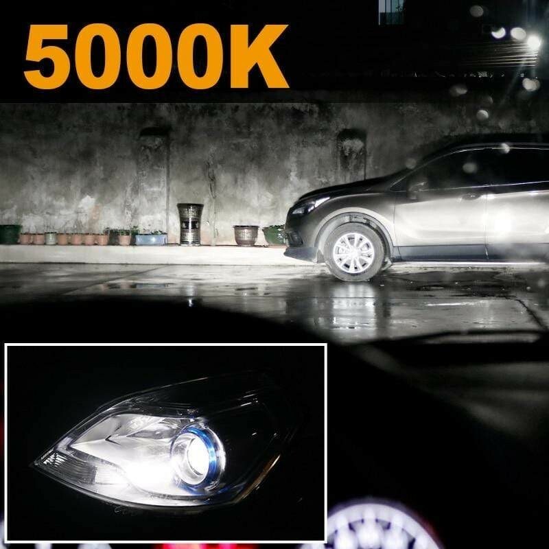 H11 LED Car Headlight Bulbs 5K 5000K Hyper WHITE brighter than nokya ...