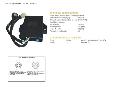 MODULE D'ALLUMAGE DZE CDI