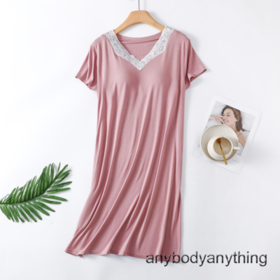 bra short night dress P67 Silk Short With Net Bra Night Wear Set