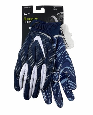 navy blue nike football gloves
