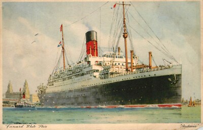 CUNARD WHITE STAR ANDANIA - POSTKARTE