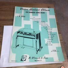 Victor Herbert Album For Hammond Chord Organ, Witmark & Sons Songbook 1952