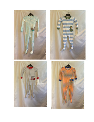 Carter's Boys Light Weight Applique Footed Pajamas Whale, Dinosaur, Truck, Van
