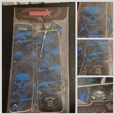 Indie Performance Motocross ATV Graphic Design Decal Kit War Pilot Tribute Blue