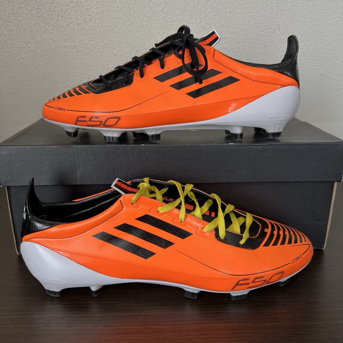 Adidas F50 Adizero FG 'Warning' Messi U44291 Orange Cleats