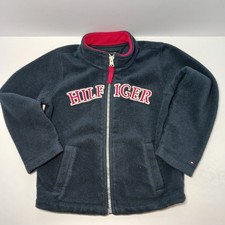 Tommy Hilfiger Boys Full Zip Fleece Jacket Size 4T Blue