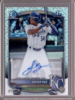 JAVIER VAZ 2025 Bowman Chrome 1st Mega Choice Refractor RC Autograph Auto #/150