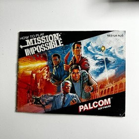 Mission: Impossible (Nintendo NES, 1990 PAL A) Action-Adventure Manual Included
