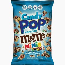 Candy Pop M&Ms Candy-Coated Minis Chocolate Popcorn Snacks - 5.25 oz (149g)